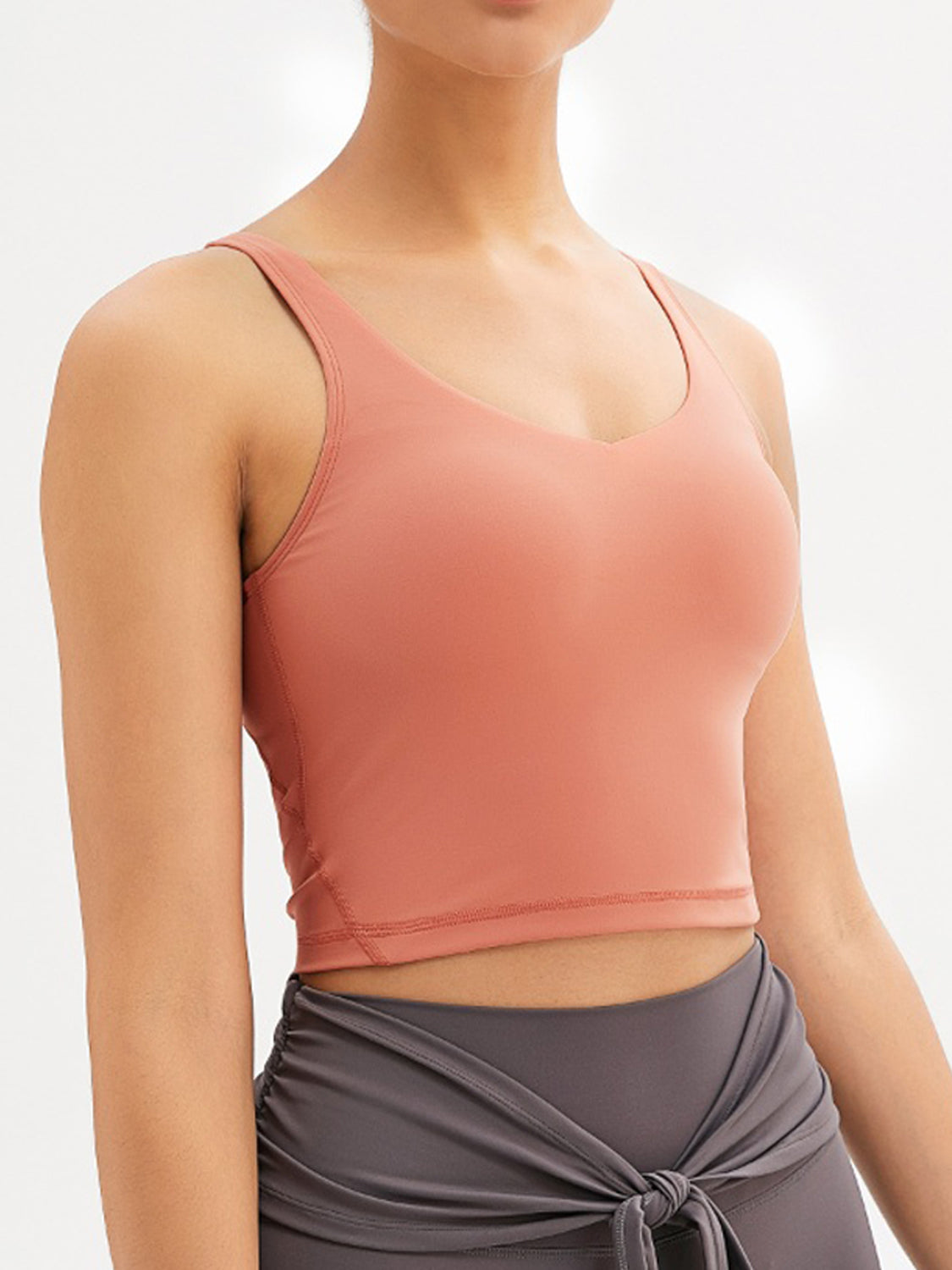 Scoop Neck Wide Strap Active Tank